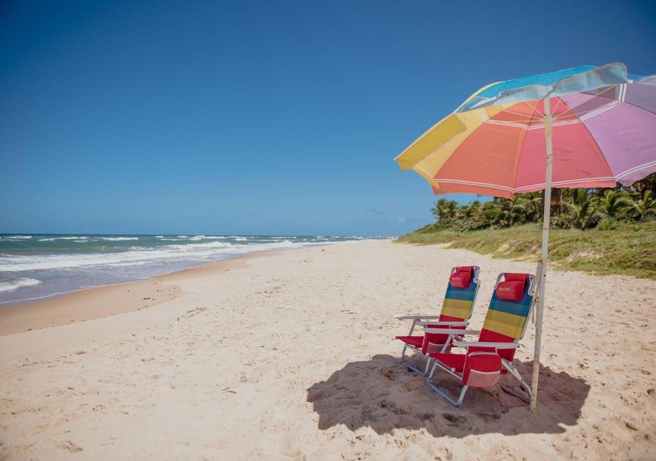 Flat Guarajuba Beira Da Praia Pe Na Areia Exterior foto
