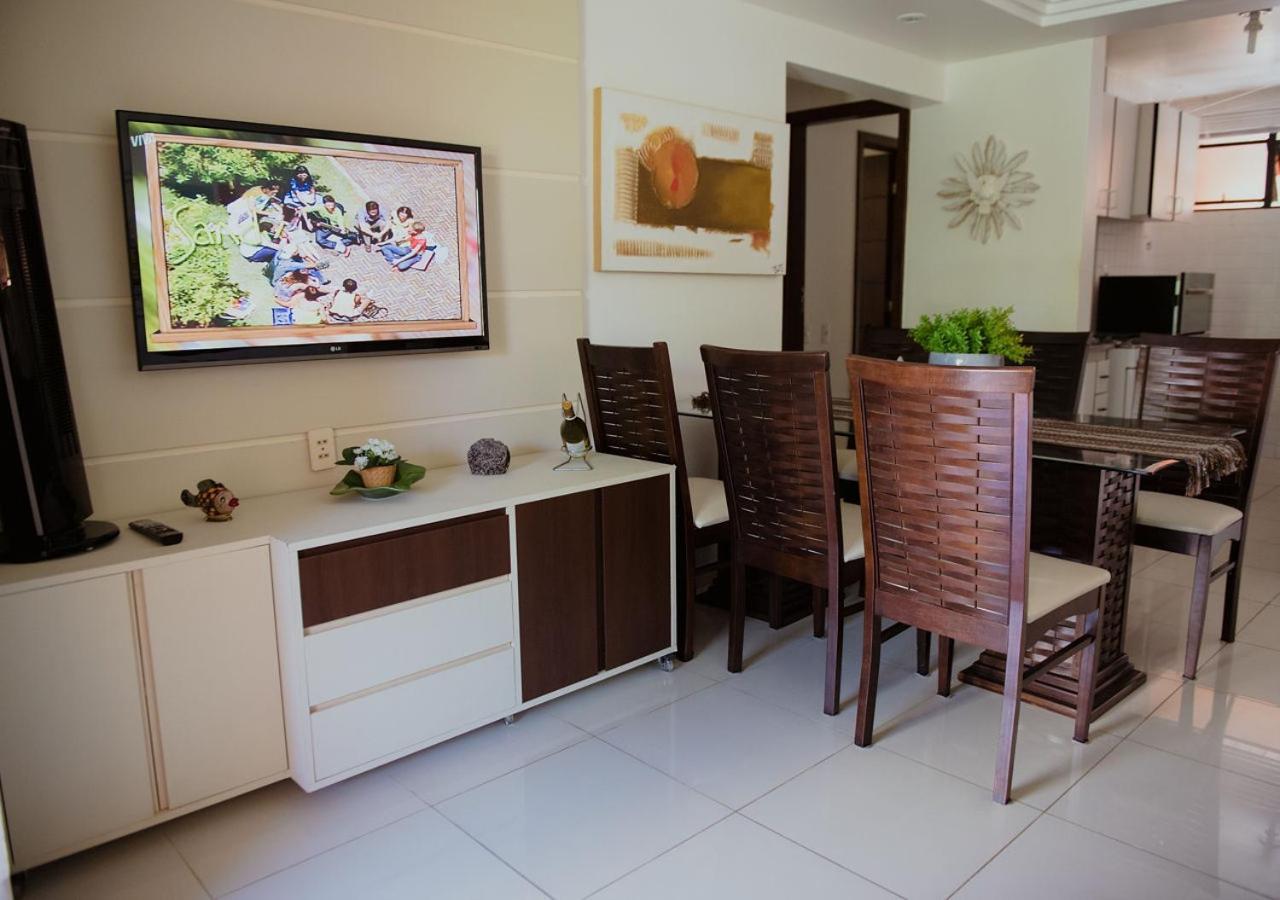 Flat Guarajuba Beira Da Praia Pe Na Areia Exterior foto